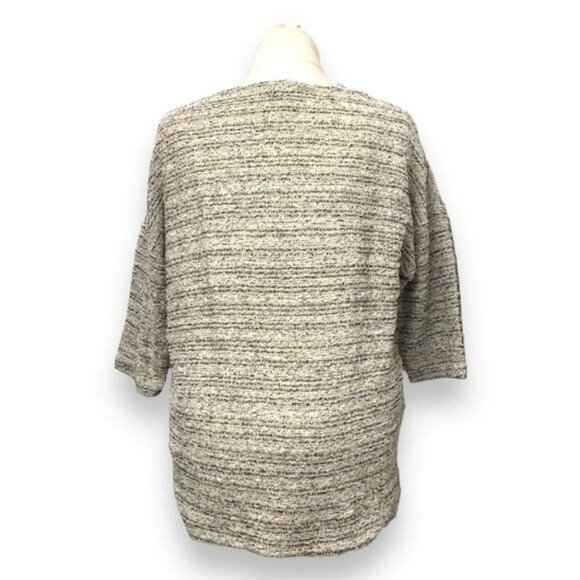 H&M Women’s Half Sleeve Crew Neck Speckled Knit Spike Studded Sweater, Size M - Picture 5 of 9